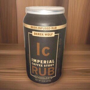 Spiceology Beer Infused Rub Derek Wolf Imperial Coffee Stout 8 oz Sealed 4/25/26